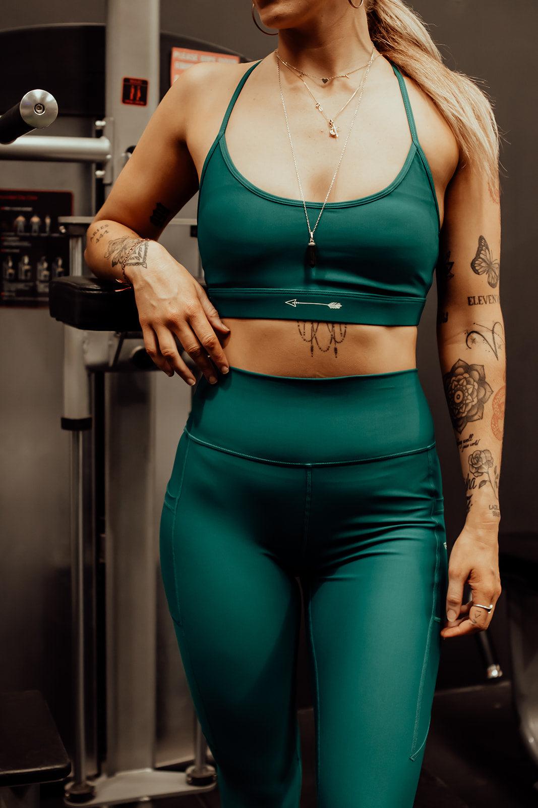 Nyx Green Sports Bra - MUMFIA APPAREL