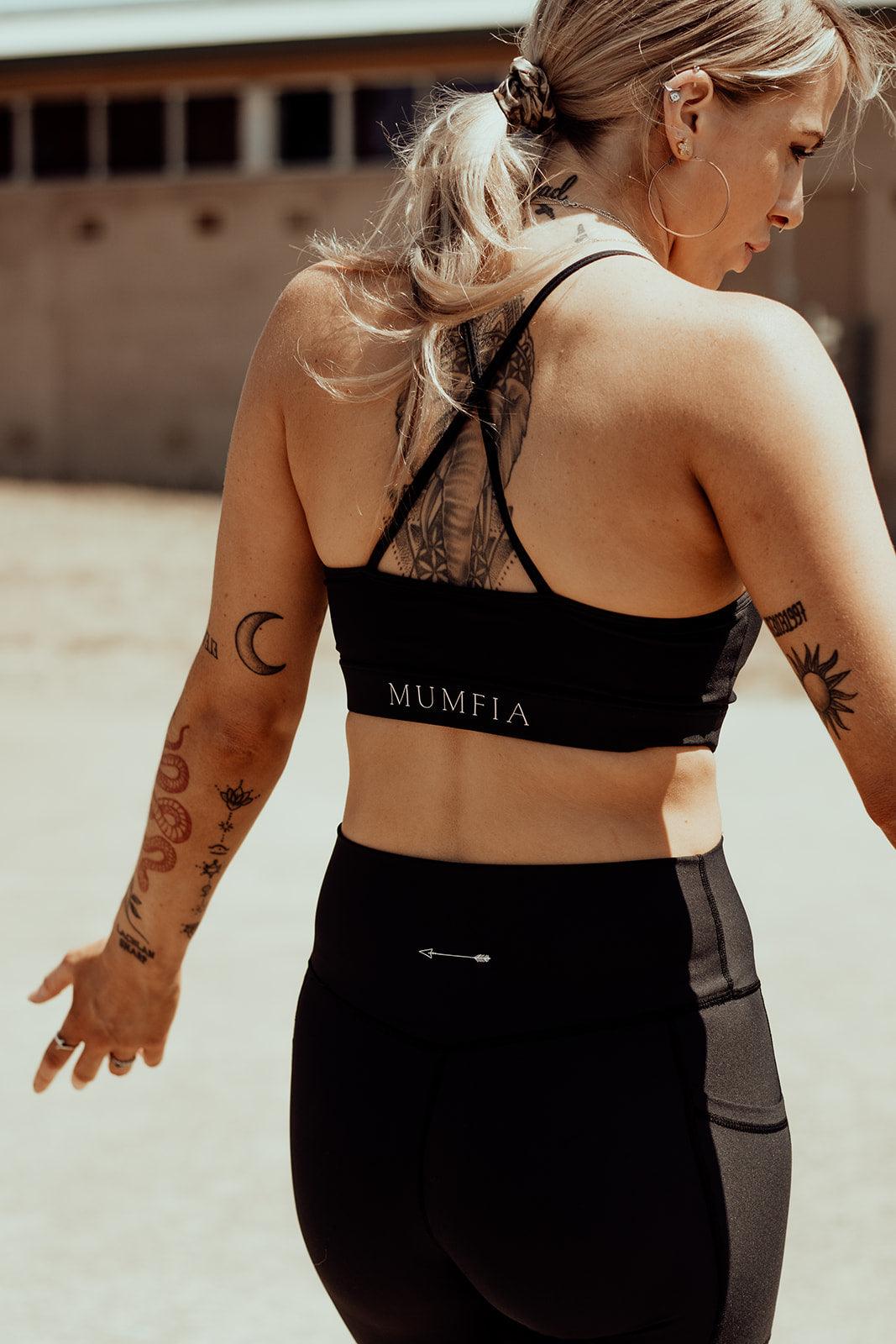 Nyx Black Sports Bra - MUMFIA APPAREL