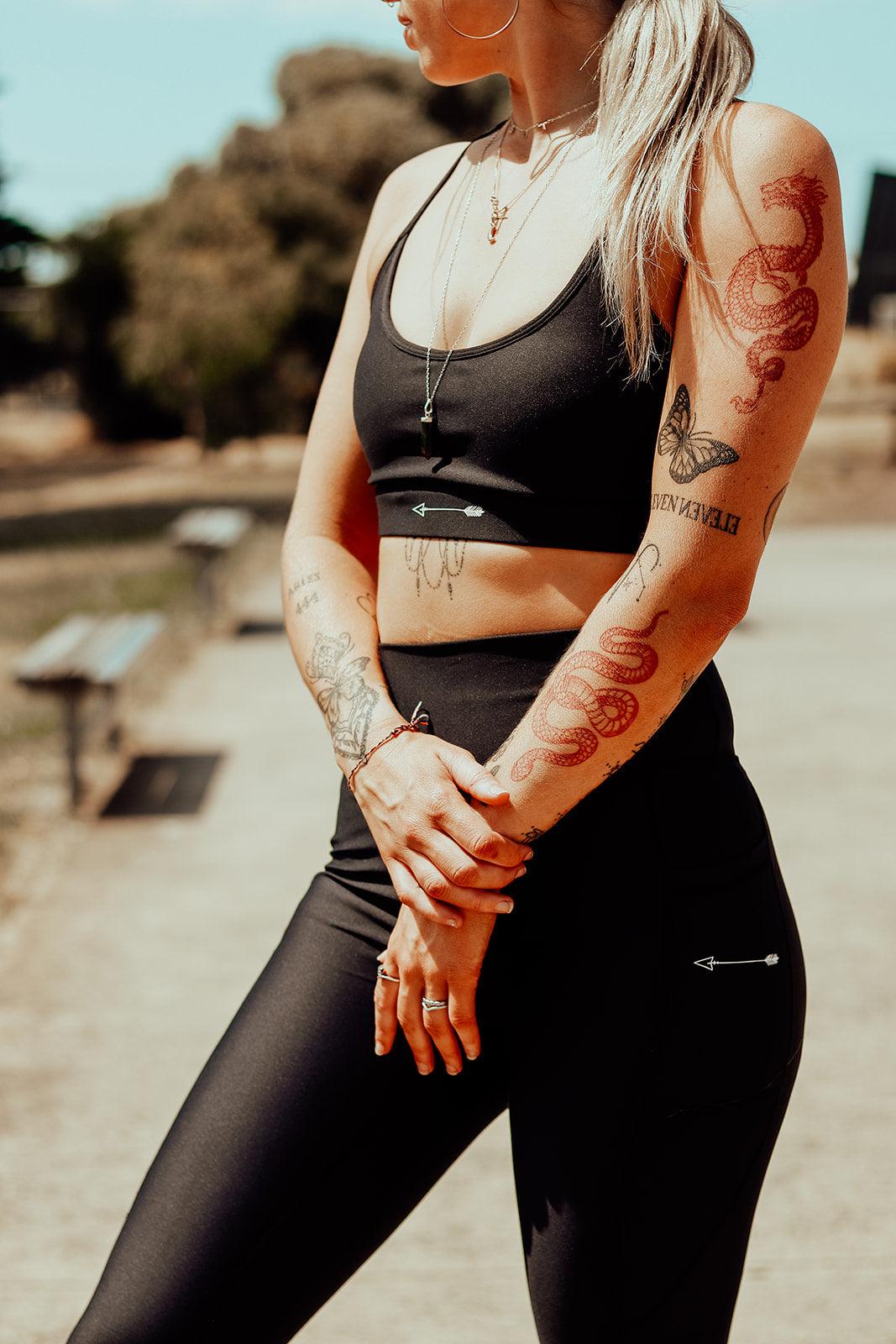 Nyx Black Sports Bra - MUMFIA APPAREL